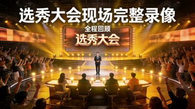 选秀大会现场完整录像转播画面封面
